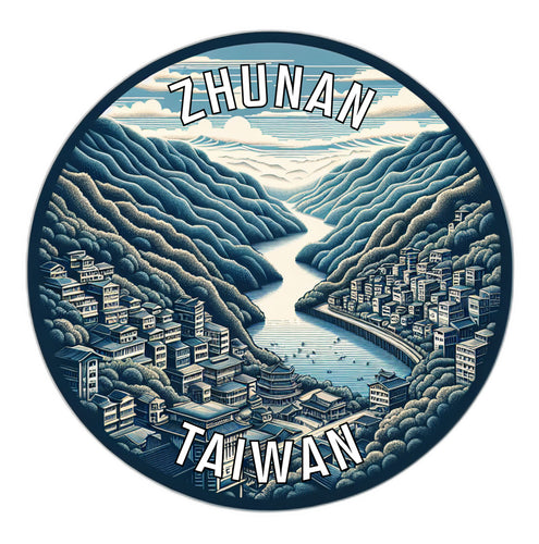 Zhunan Taiwan Souvenir Vinyl Decal Sticker 2-Inch
