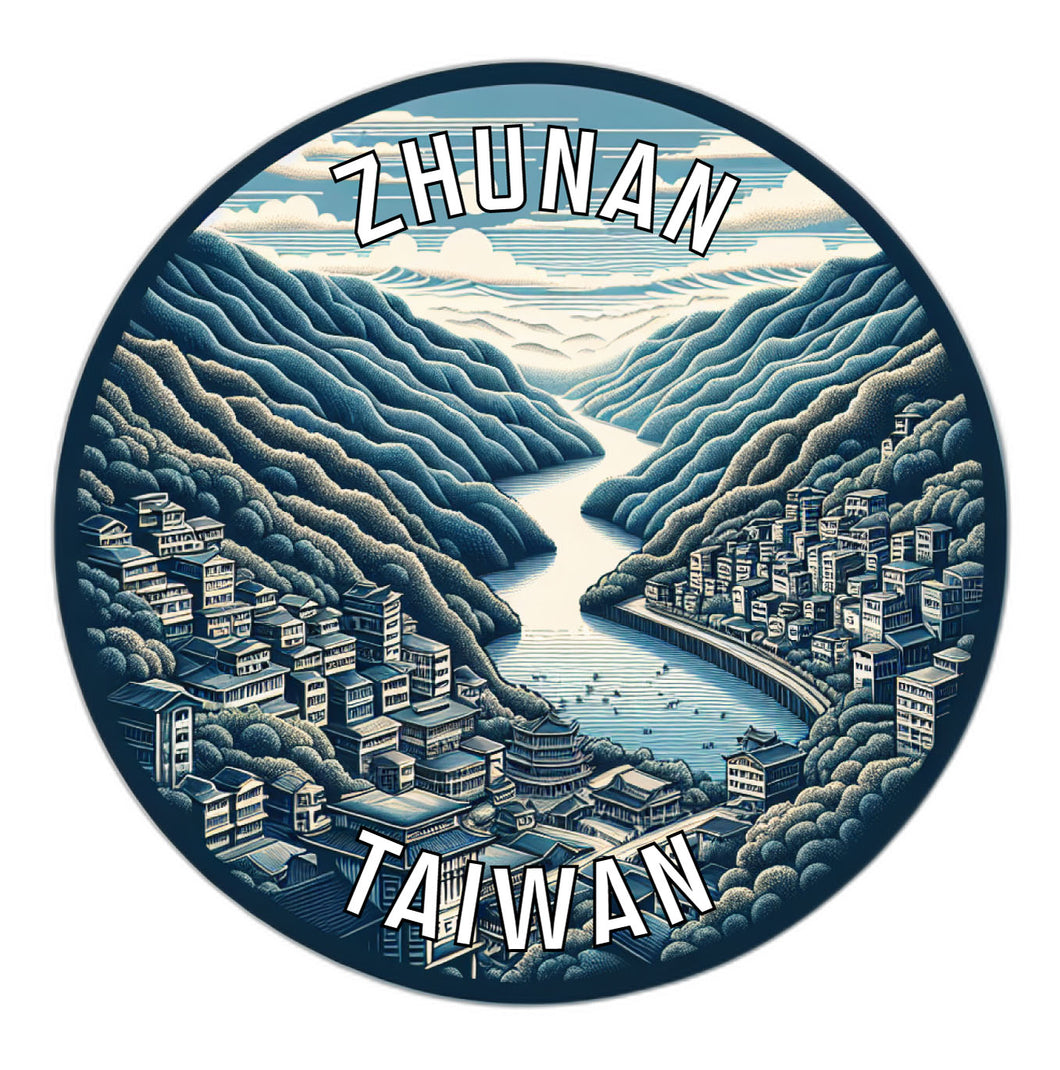 Zhunan Taiwan Souvenir Vinyl Decal Sticker 2-Inch