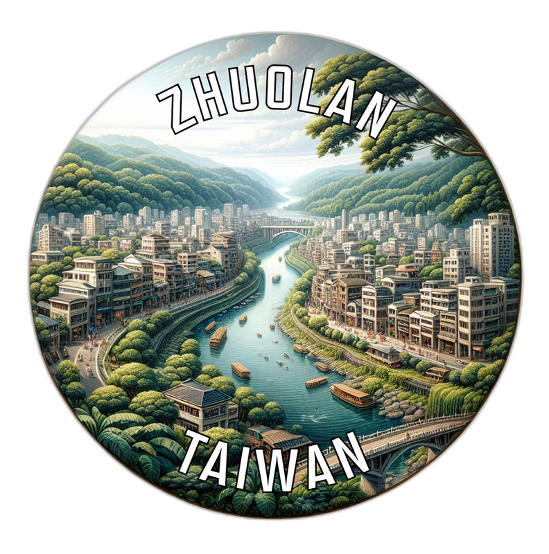 Zhuolan Taiwan Souvenir Die Cut Flat Magnet 2-Inch