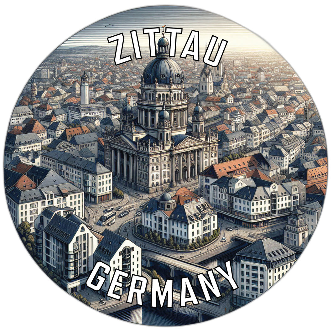 Zittau Germany Souvenir Vinyl Decal Sticker 6-Inch