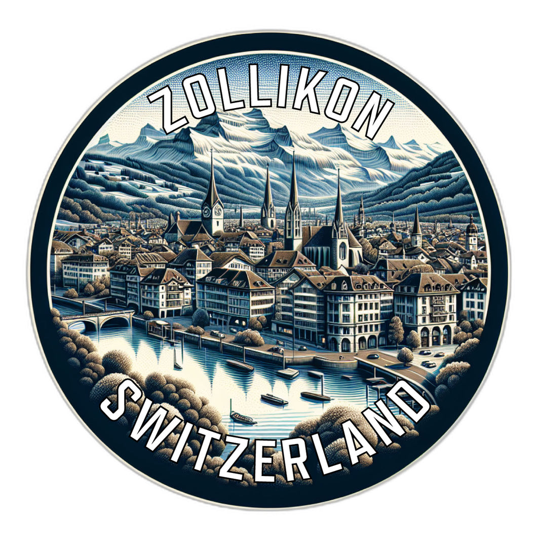 Zollikon Switzerland Souvenir Vinyl Decal Sticker 2-Inch