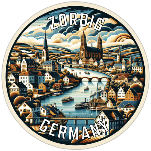 Zorbig Germany Souvenir Die Cut Flat Magnet 2-Inch