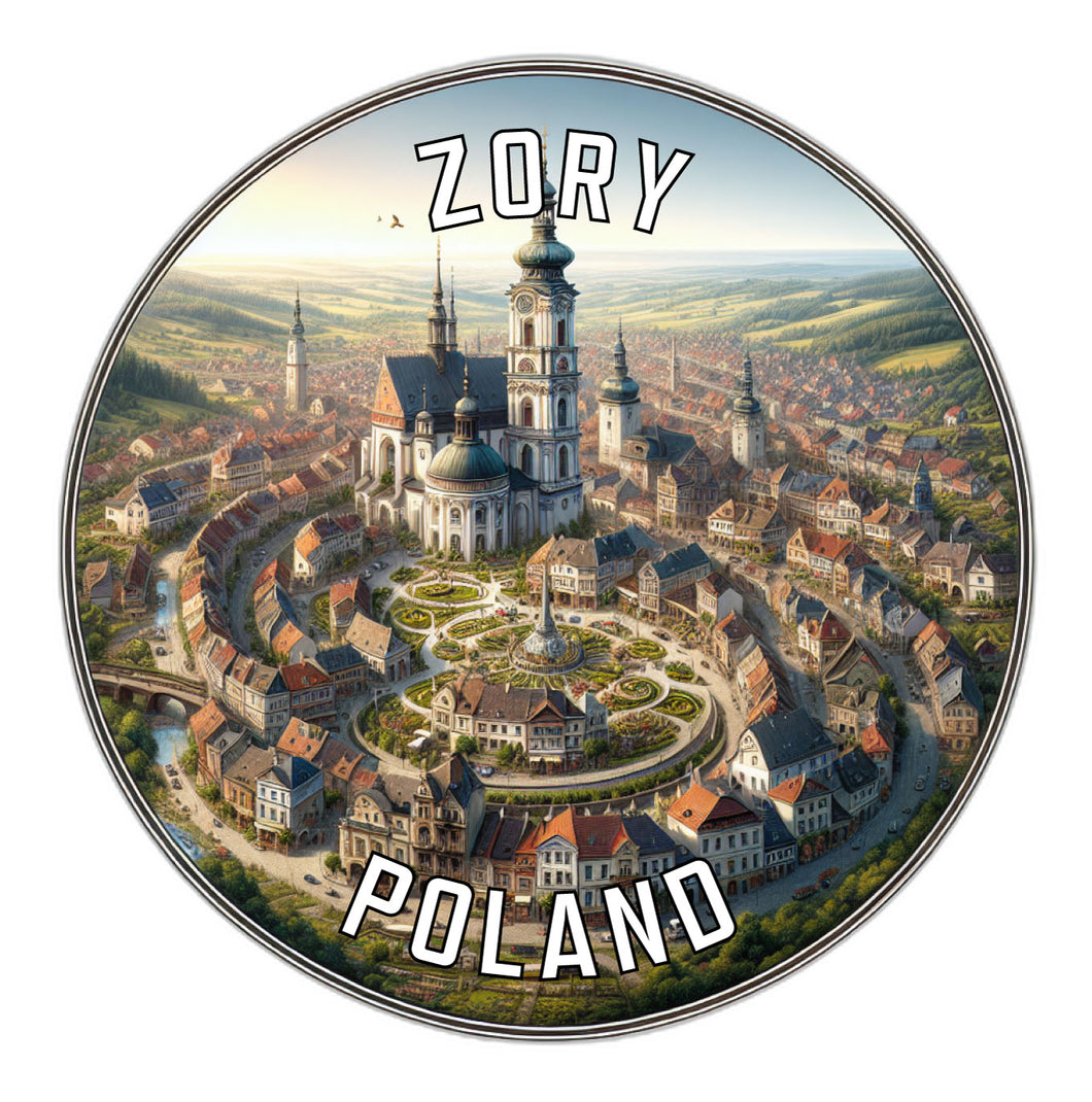 Zory Poland Souvenir Vinyl Decal Sticker 2-Inch