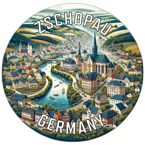 Zschopau Germany Souvenir Vinyl Decal Sticker 2-Inch