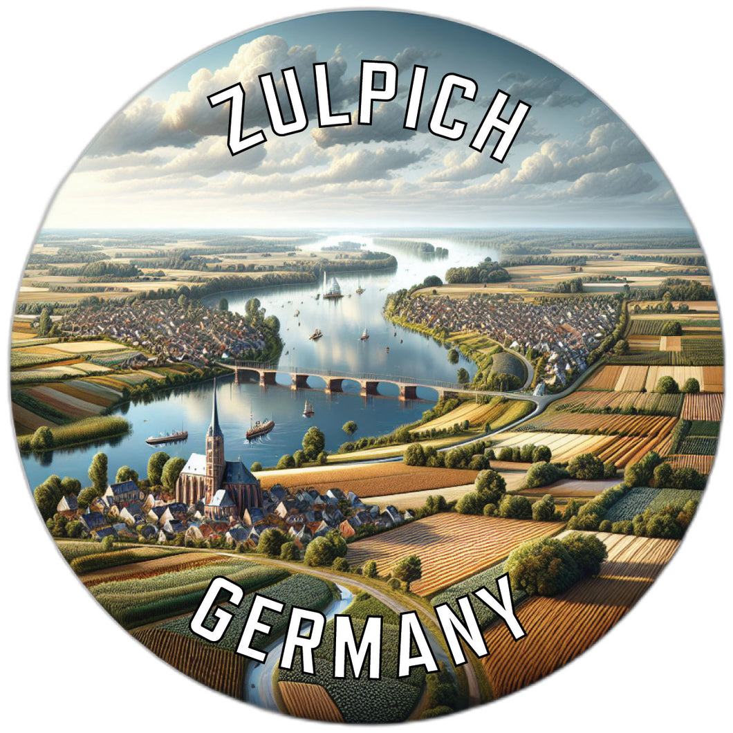 Zulpich Germany Souvenir Vinyl Decal Sticker 2-Inch