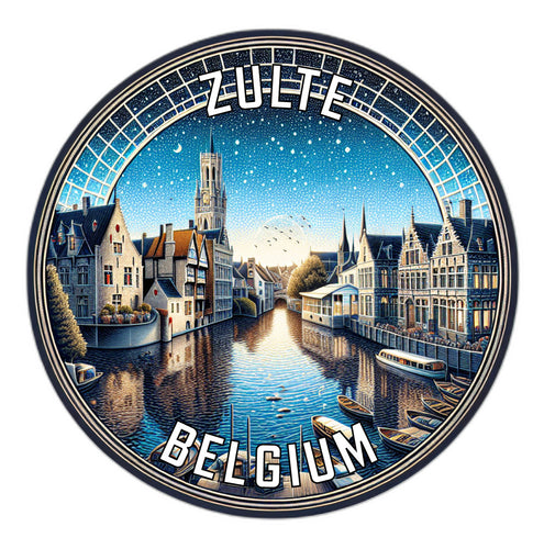 Zulte Belgium Souvenir Vinyl Decal Sticker 6-Inch