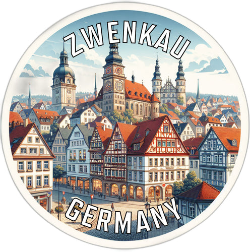Zwenkau Germany Souvenir Vinyl Decal Sticker 2-Inch