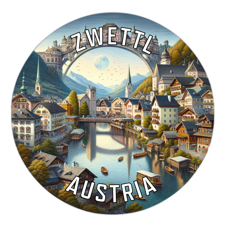 Zwettl Austria Souvenir Die Cut Flat Magnet 2-Inch