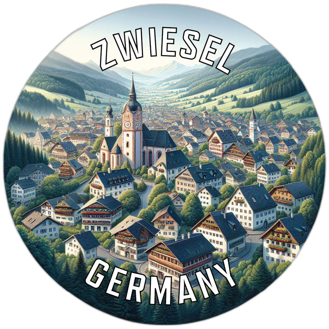 Zwiesel Germany Souvenir Die Cut Flat Magnet 2-Inch
