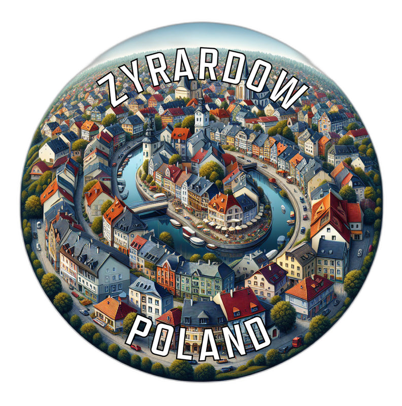Zyrardow Poland Souvenir Die Cut Flat Magnet 2-Inch