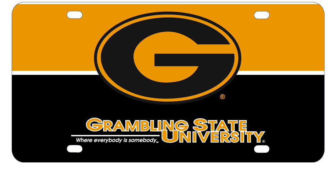 NCAA Grambling State Tigers Metal License Plate - Lightweight, Sturdy & Versatile