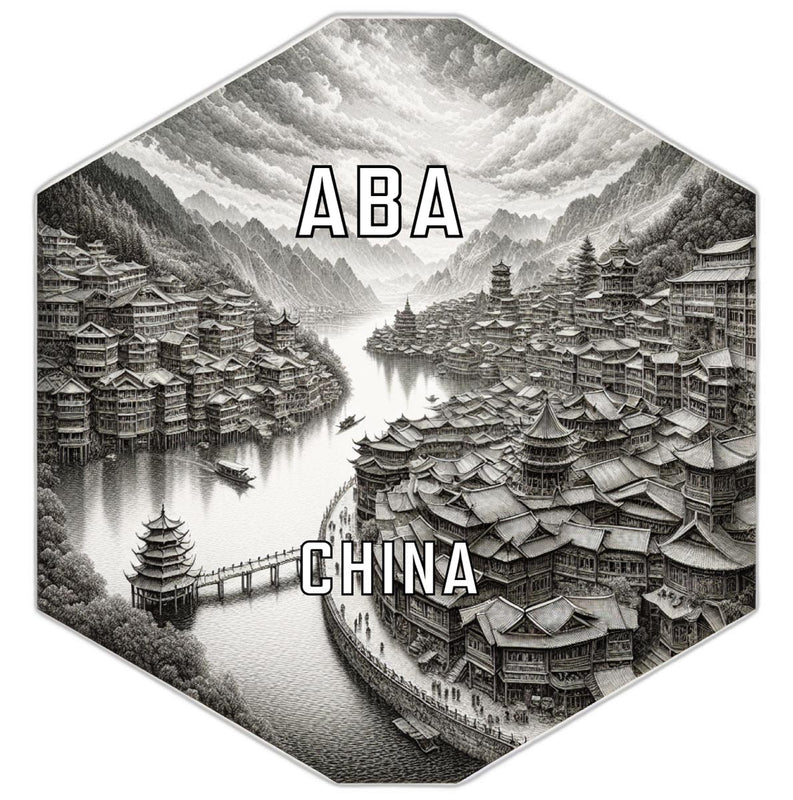 Aba China Travel Destination Souvenir Vinyl Decal Sticker 2-Inch