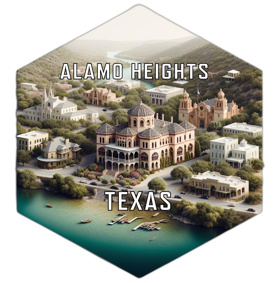 Alamo Heights Texas Travel Destination Souvenir Vinyl Decal Sticker 2-Inch