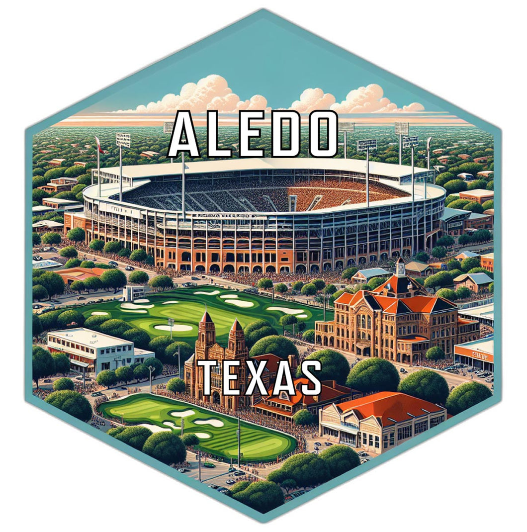 Aledo Texas Travel Destination Souvenir Vinyl Decal Sticker 2-Inch