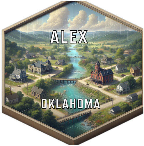 Alex Oklahoma Travel Destination Souvenir Vinyl Decal Sticker 2-Inch