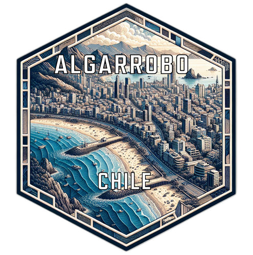 Algarrobo Chile Travel Destination Souvenir Vinyl Decal Sticker 2-Inch
