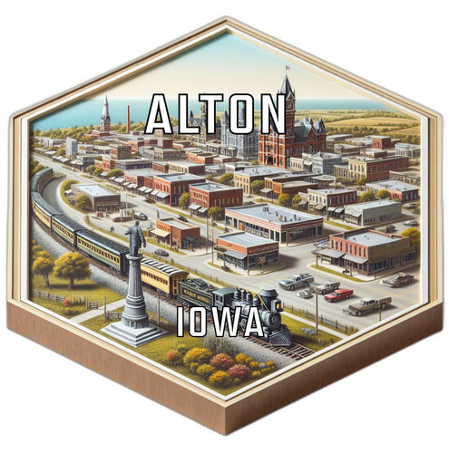 Alton Iowa Travel Destination Souvenir Vinyl Decal Sticker 6-Inch