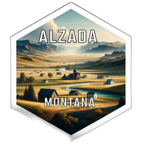Alzada Montana Travel Destination Souvenir Vinyl Decal Sticker 2-Inch