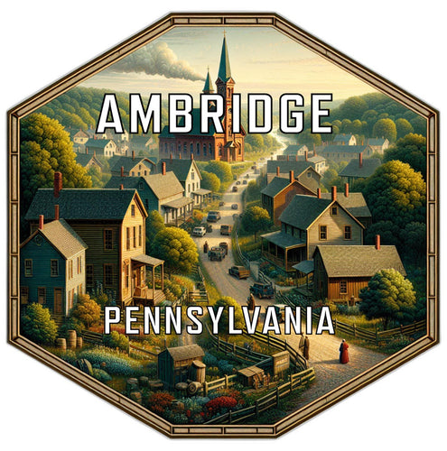 Ambridge Pennsylvania Travel Destination Souvenir Vinyl Decal Sticker 2-Inch