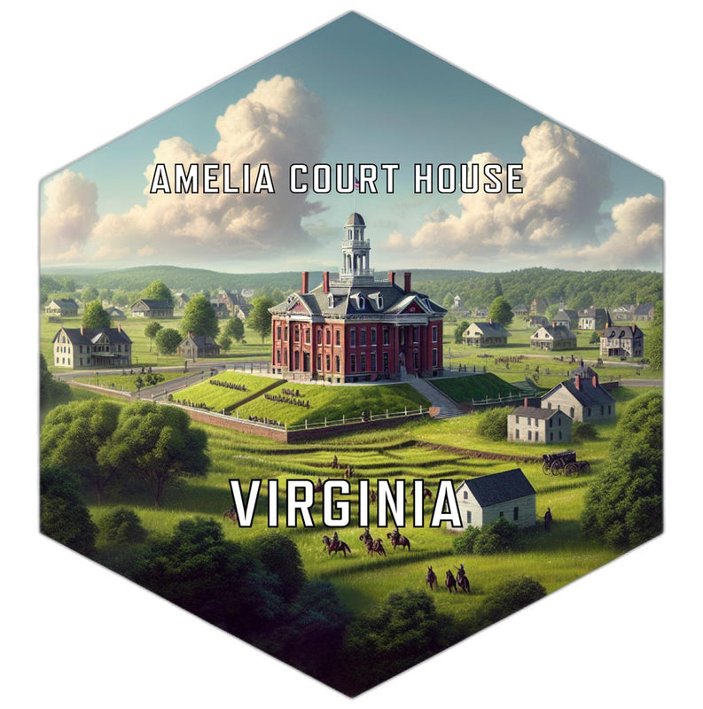 Amelia Court House Virginia Travel Destination Souvenir Vinyl Decal Sticker 2-Inch