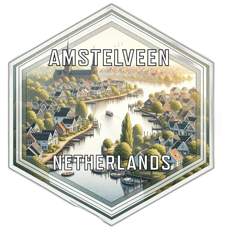 Amstelveen Netherlands Travel Destination Souvenir Vinyl Decal Sticker 2-Inch