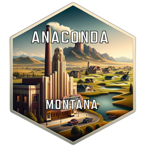 Anaconda Montana Travel Destination Souvenir Vinyl Decal Sticker 2-Inch