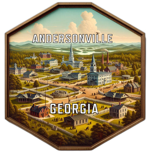 Andersonville Georgia Travel Destination Souvenir Vinyl Decal Sticker 4-Inch