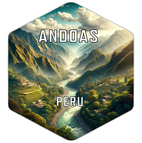 Andoas Peru Travel Destination Souvenir Vinyl Decal Sticker 2-Inch