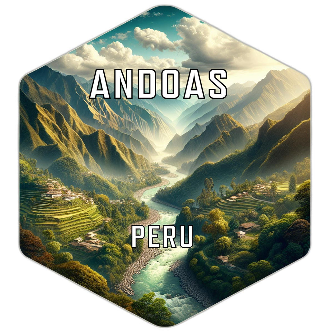 Andoas Peru Travel Destination Souvenir Vinyl Decal Sticker 2-Inch