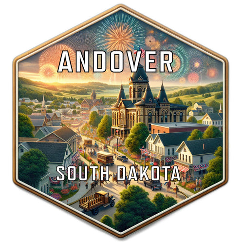 Andover South Dakota Travel Destination Souvenir Vinyl Decal Sticker 4-Inch