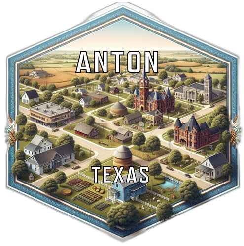 Anton Texas Travel Destination Souvenir Vinyl Decal Sticker 2-Inch