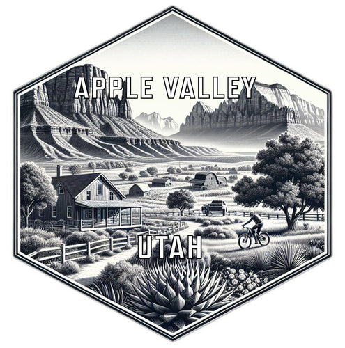 Apple Valley Utah Travel Destination Souvenir Vinyl Decal Sticker 2-Inch