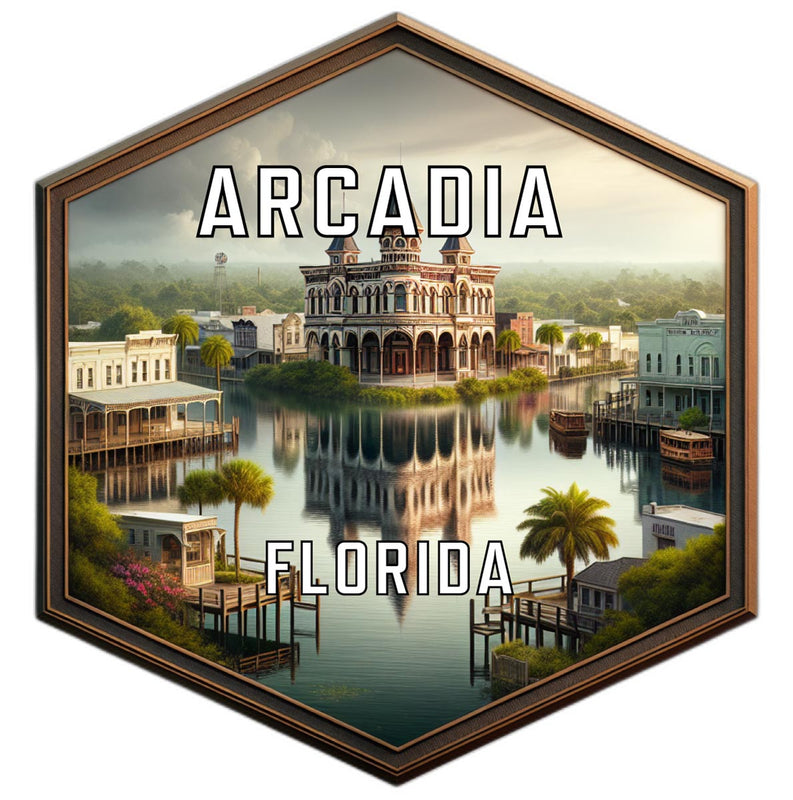 Arcadia Florida Travel Destination Souvenir Vinyl Decal Sticker 4-Inch