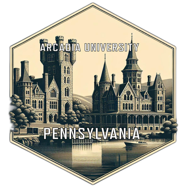 Arcadia University Pennsylvania Travel Destination Souvenir Vinyl Decal Sticker 6-Inch