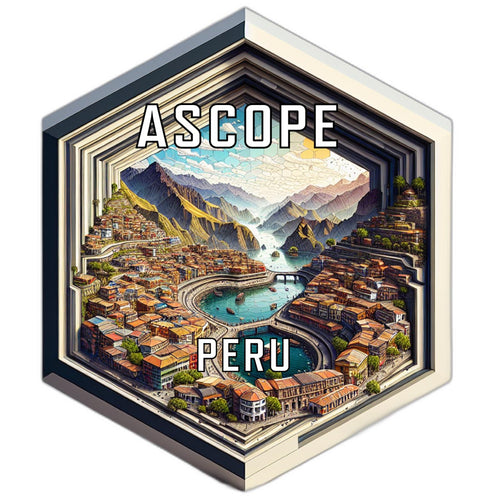 Ascope Peru Travel Destination Souvenir Vinyl Decal Sticker 2-Inch