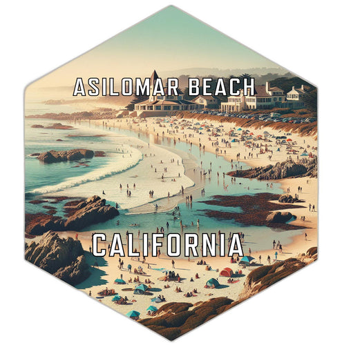 Asilomar Beach California Travel Destination Souvenir Vinyl Decal Sticker 2-Inch