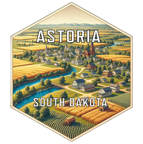 Astoria South Dakota Travel Destination Souvenir Vinyl Decal Sticker 6-Inch