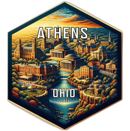 Athens Ohio Travel Destination Souvenir Vinyl Decal Sticker 2-Inch