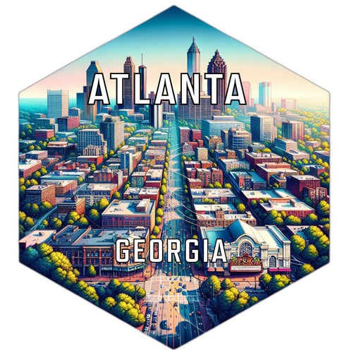 Atlanta Georgia Travel Destination Souvenir Vinyl Decal Sticker 2-Inch
