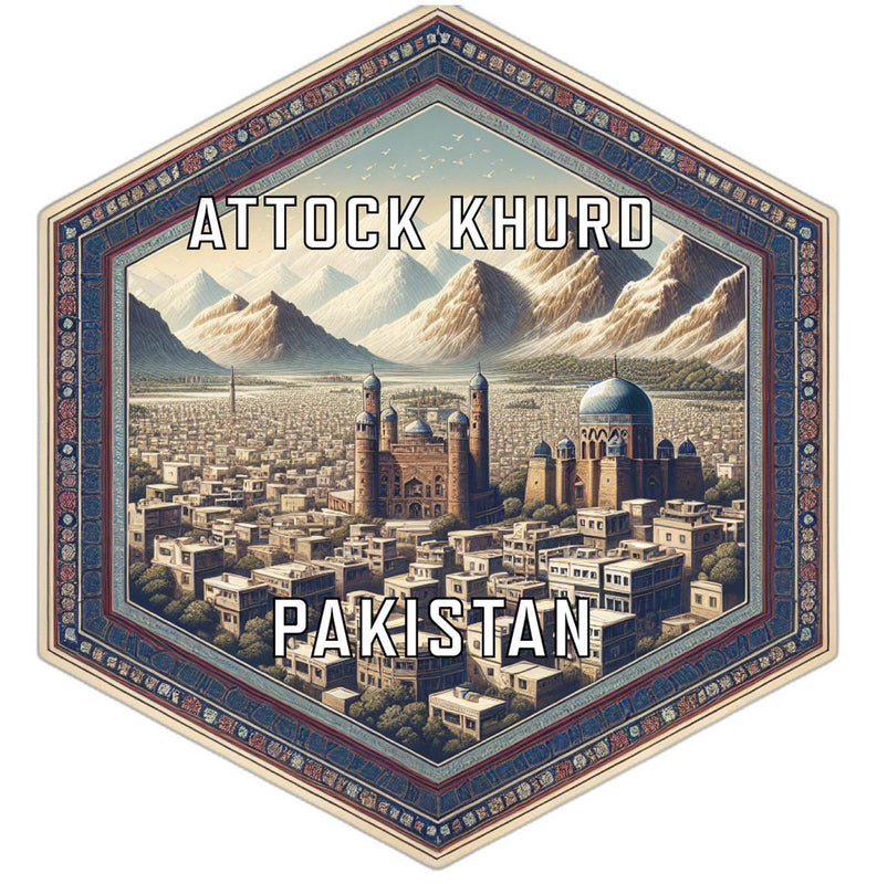 Attock Khurd Pakistan Travel Destination Souvenir Vinyl Decal Sticker 2-Inch