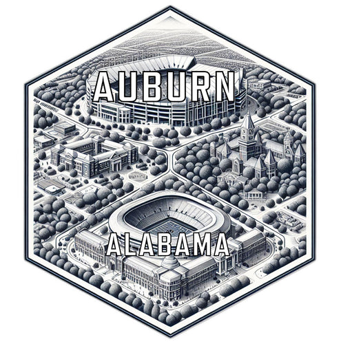 Auburn Alabama Travel Destination Souvenir Vinyl Decal Sticker 2-Inch