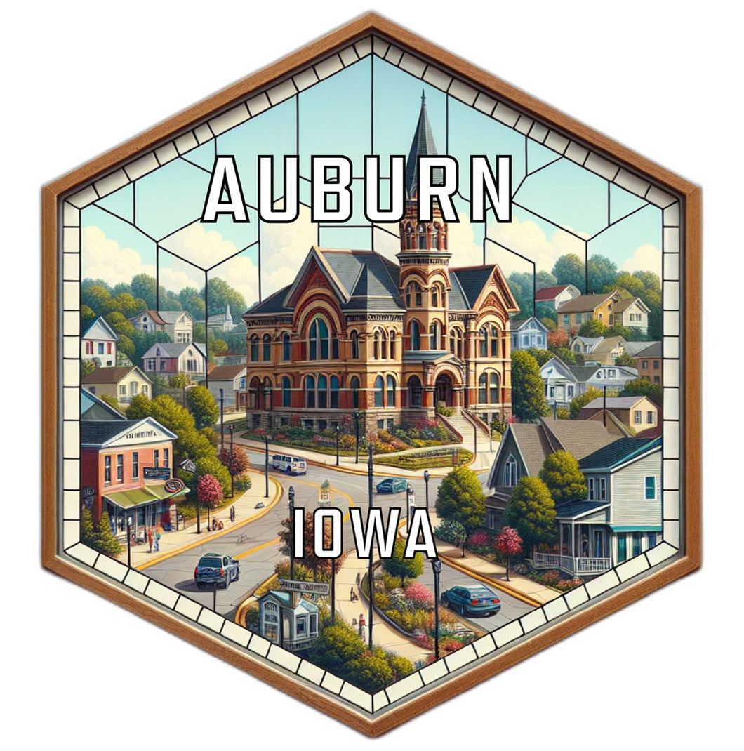 Auburn Iowa Travel Destination Souvenir Vinyl Decal Sticker 6-Inch