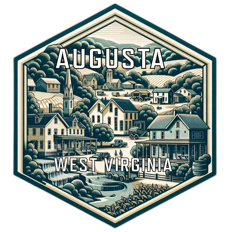 Augusta West Virginia Travel Destination Souvenir Vinyl Decal Sticker 6-Inch