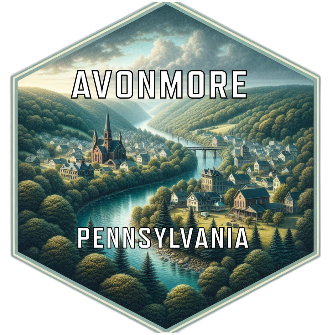 Avonmore Pennsylvania Travel Destination Souvenir Vinyl Decal Sticker 2-Inch