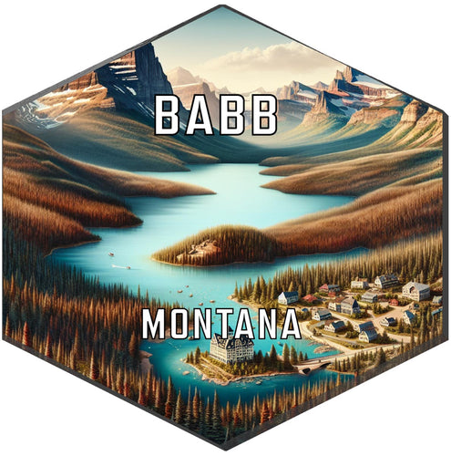 Babb Montana Travel Destination Souvenir Vinyl Decal Sticker 2-Inch