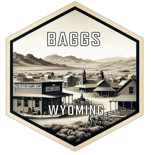 Baggs Wyoming Travel Destination Souvenir Vinyl Decal Sticker 2-Inch