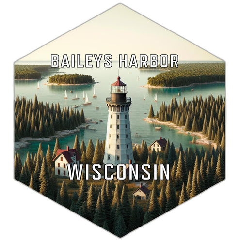 Baileys Harbor Wisconsin Travel Destination Souvenir Vinyl Decal Sticker 6-Inch