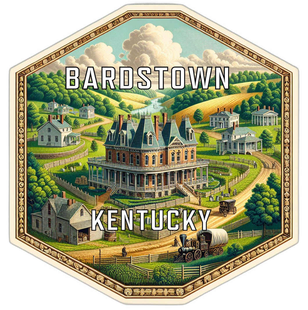 Bardstown Kentucky Travel Destination Souvenir Vinyl Decal Sticker 2-Inch