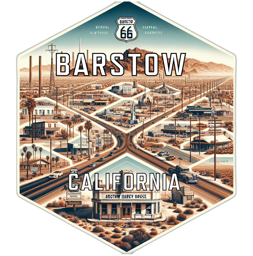 Barstow California Travel Destination Souvenir Vinyl Decal Sticker 6-Inch
