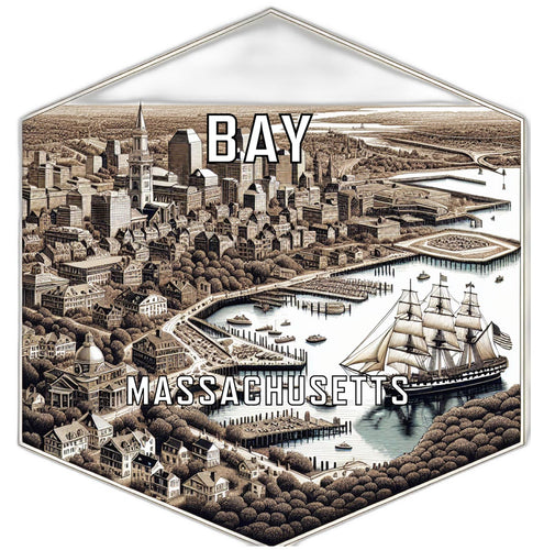 Bay Massachusetts Travel Destination Souvenir Vinyl Decal Sticker 6-Inch